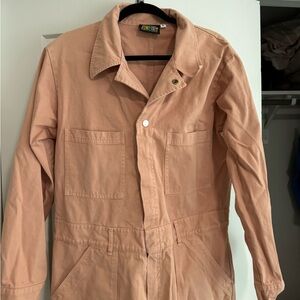 Big Bud Press Unisex Pink Cotton Jumpsuit size L long sleeve